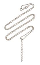 Anita Ko Twiggy 18k White Gold Diamond Necklace