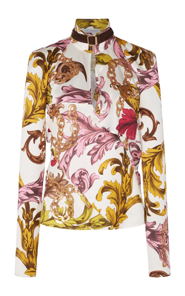 J.w.anderson Filigree Chain Print Raglan Top