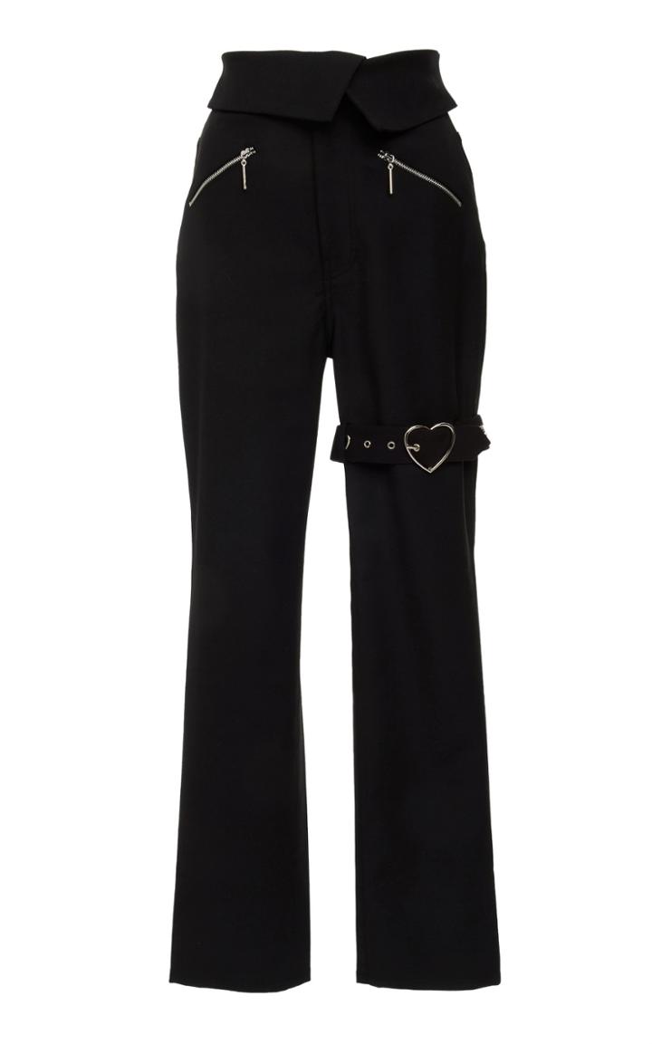 Adam Selman Foldover Sandy Pant