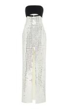 David Koma Embellished Strapless Gown