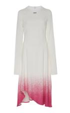 Off-white C/o Virgil Abloh Degrade Ombre Asymmetrical Dress
