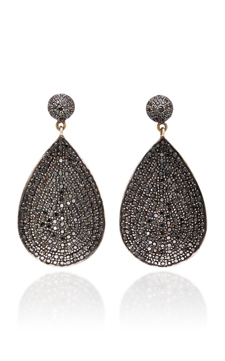 Sanjay Kasliwal 14k Gold Silver And Diamond Earrings