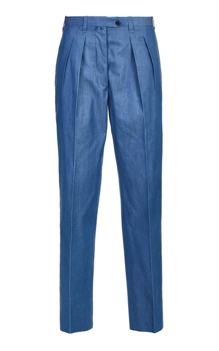 Giuliva Heritage Collection Straight Leg Cotton Trouser