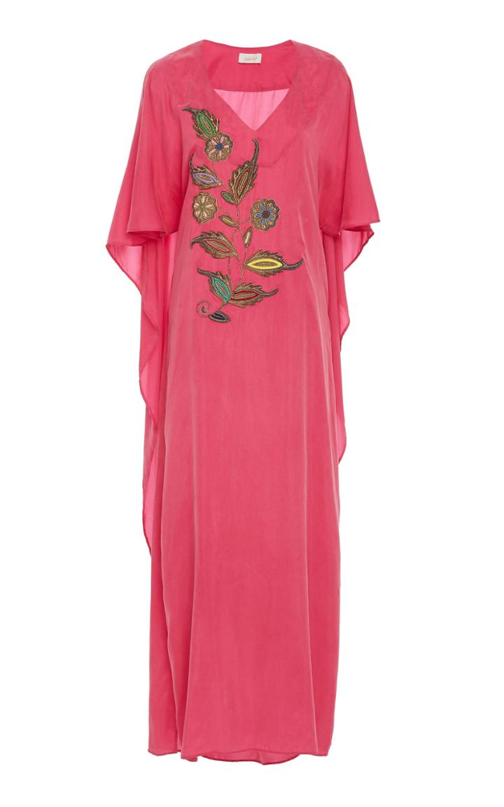 Jaline Olivia Hand Embroidered Maxi Dress