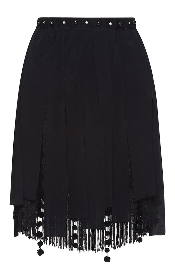 N 21 N&deg;21 Gloria Pleated Fringe Skirt