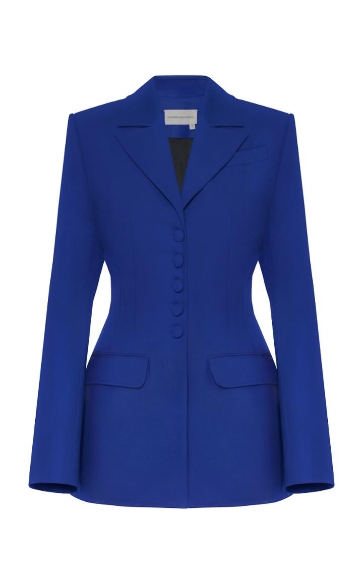 Moda Operandi Aleksandre Akhalkatsishvili Boxy Wool-blend Blazer