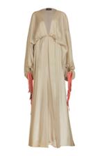 Lana Mueller Kaddyaton Draped Long Sleeve Gown