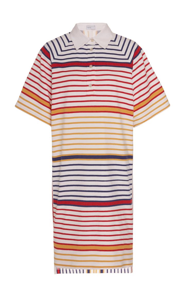 Rosetta Getty Striped Polo Dress