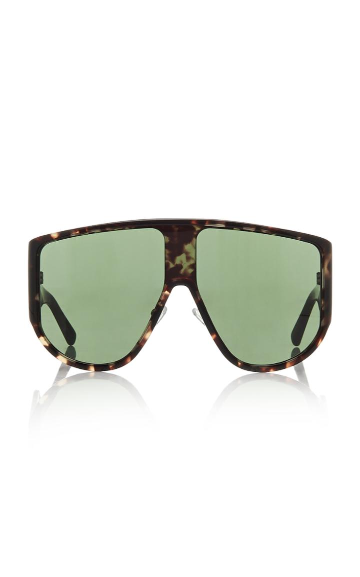 Moda Operandi Attico X Linda Farrow Iman Acetate Shield Sunglasses