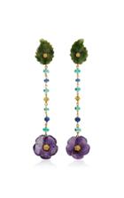 Sorab & Roshi 18k Gold, Jade, Emerald And Sapphire Earrings