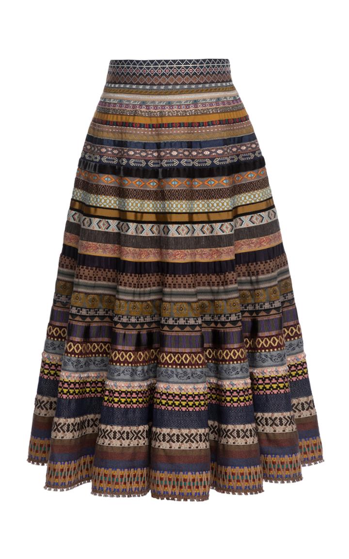 Moda Operandi Lena Hoschek Opulence A-line Ribbon Skirt