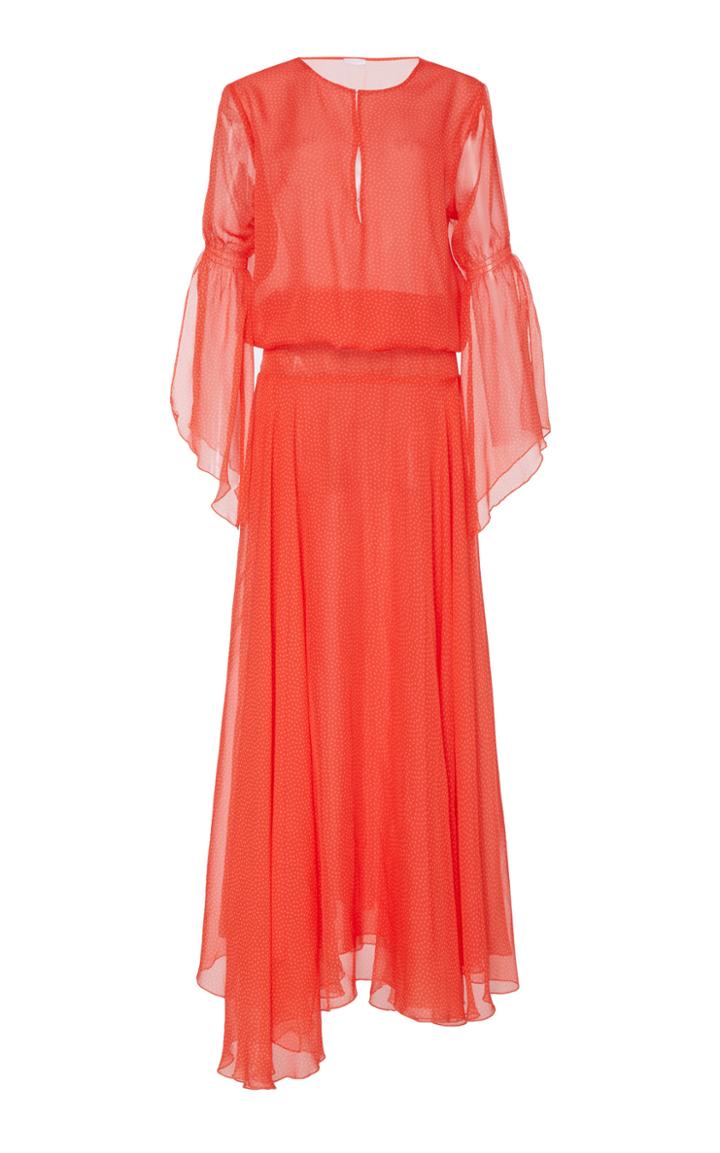 Eywasouls Malibu Claire Silk V-neck Dress