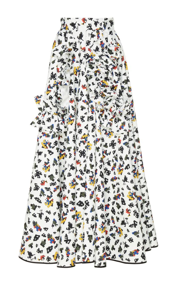 Dice Kayek Lego Print A-line Skirt