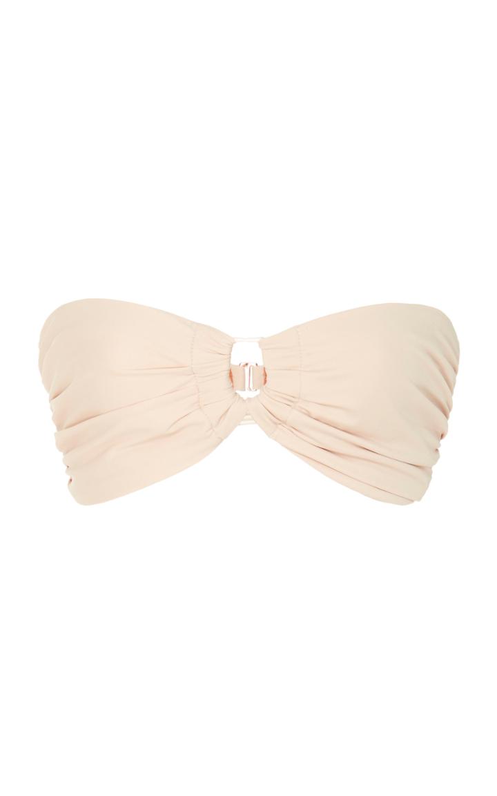 Moda Operandi Johanna Ortiz Jetty Ruched Strapless Bikini Top Size: Xs