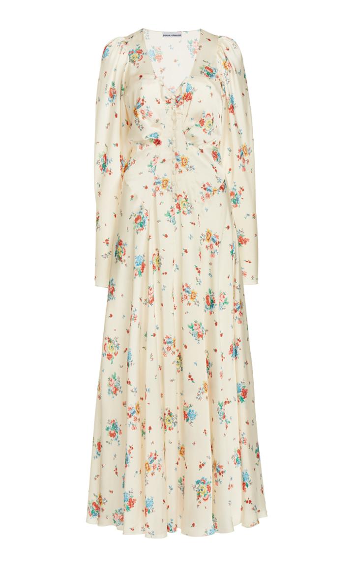 Moda Operandi Paco Rabanne Floral-print Satin Dress
