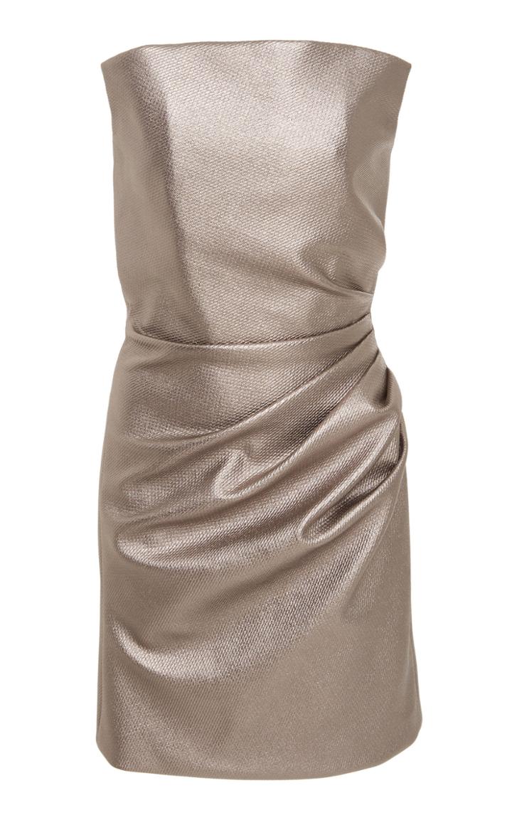 Christian Siriano Strapless Satin Dress