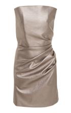 Christian Siriano Strapless Satin Dress