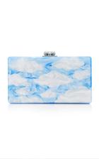 Edie Parker M'o Exclusive Painted Cloud Clutch