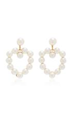 Jennifer Behr Melodie Gold-plated Faux Pearl Earrings