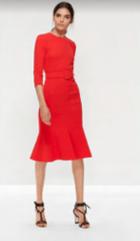 Oscar De La Renta Specialorder-scarlet Midi Day Dress- Bs