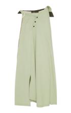 Moda Operandi Y/project Draped Cotton-blend Midi Skirt Size: 34