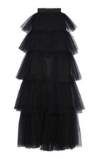 Moda Operandi Zuhair Murad Tiered Pilasss Slit Maxi Skirt Size: 32