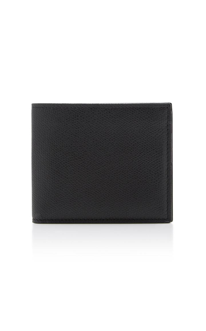 Valextra Leather 6cc Wallet