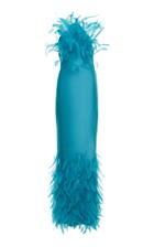 Moda Operandi Attico Feather Detailed Halter Dress