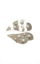 Moda Operandi Rodarte Set Of Two Faux-pearl-embellished Heart Hair Clips