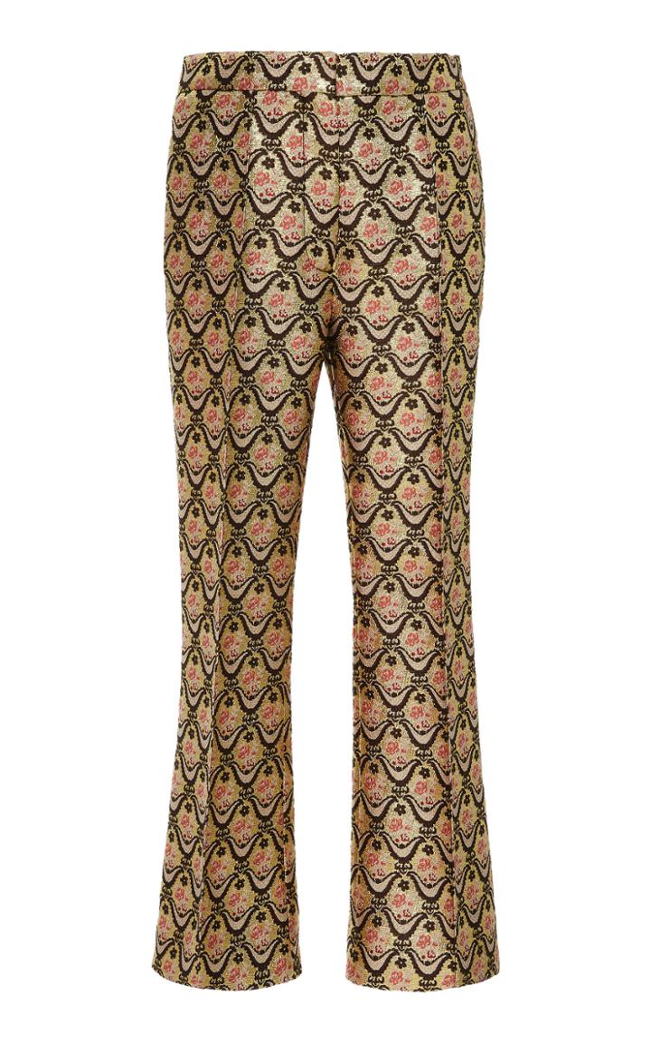 Rochas Brocade Straight Leg Trousers