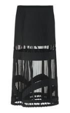 Versace Pleated Sheer Skirt
