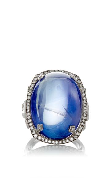 Gioia Natural Double Cabochon Sapphire Ring