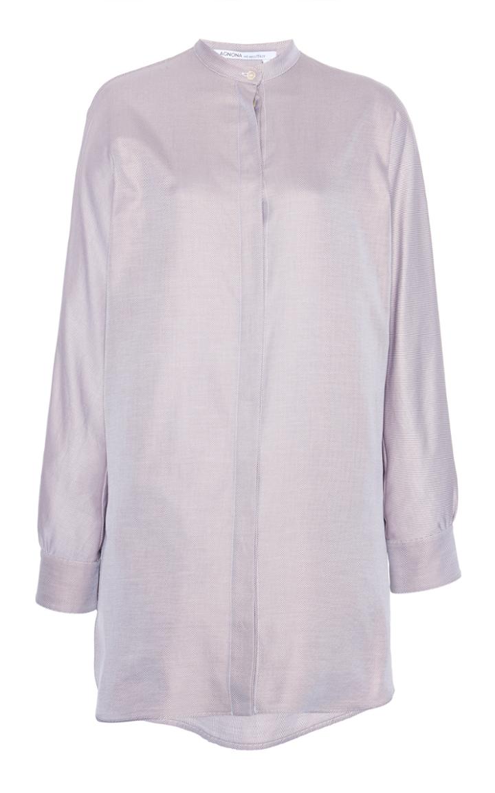 Agnona Cotton-twill Long Shirt