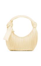 Neous Neptune Pleated Leather Shoulder Bag