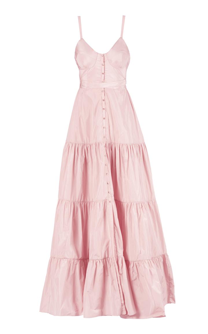 Moda Operandi Maria Lucia Hohan Lizbeth Tiered Taffeta Gown Size: 36