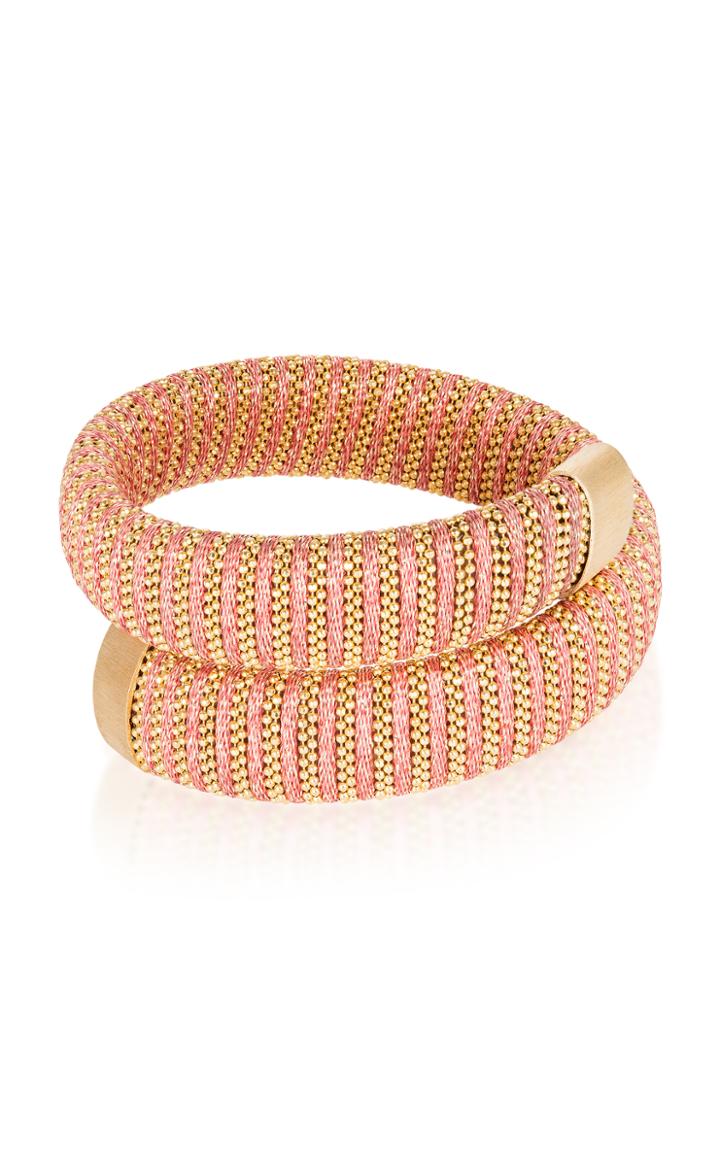 Carolina Bucci Coral Lurex Caro Gold-plated Bracelet