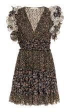 Ulla Johnson Ivy Silk Puff-sleeve Dress