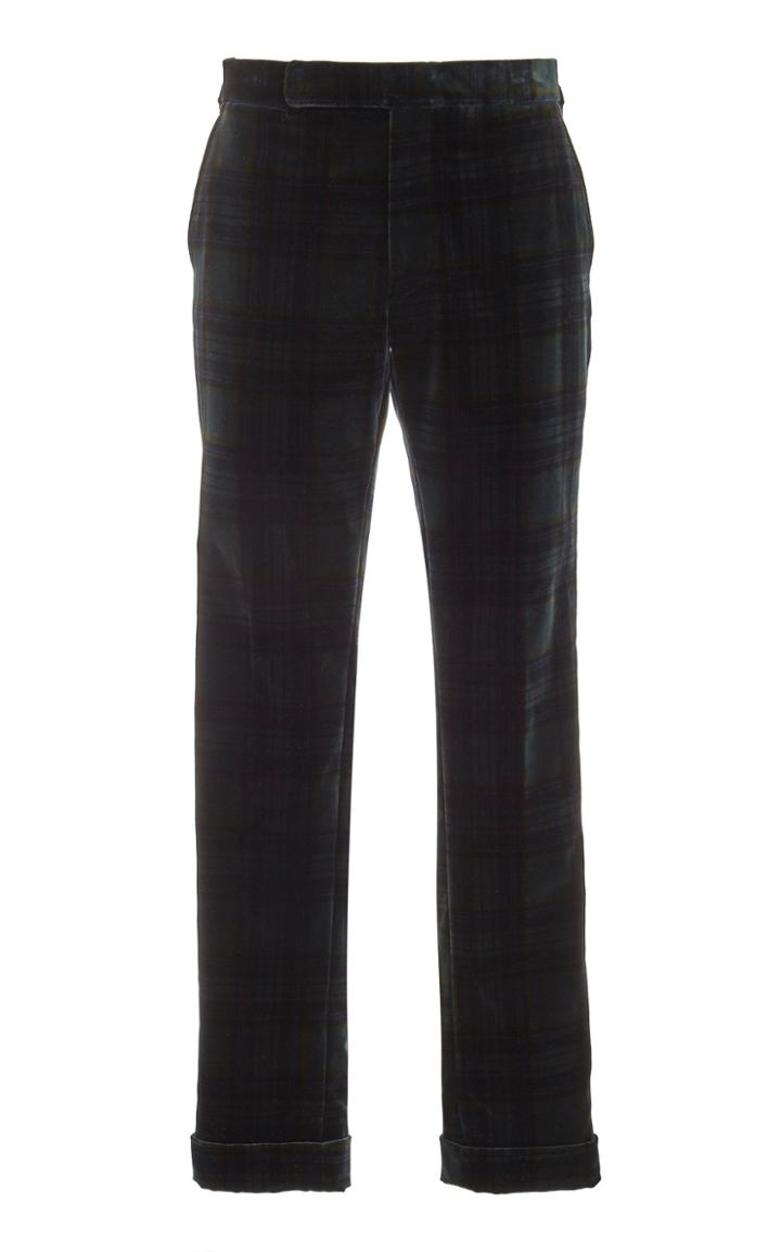 Ralph Lauren Gregory Printed Velvet Pants