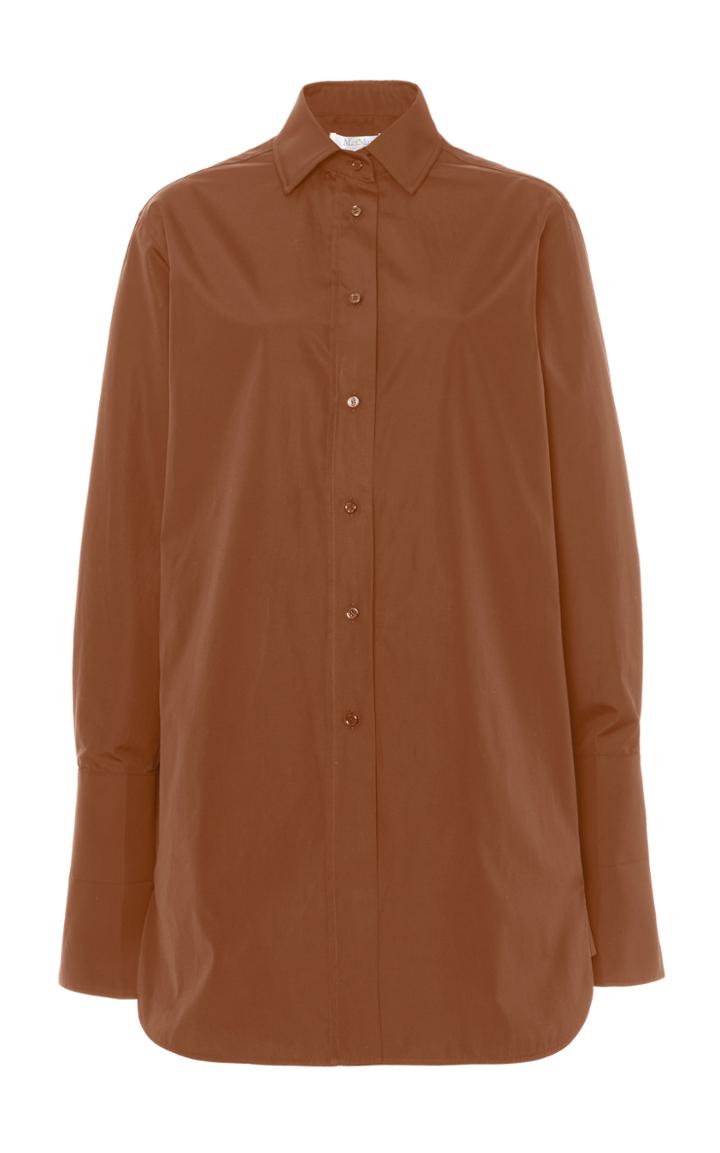 Moda Operandi Max Mara Amico Cotton Poplin Shirt