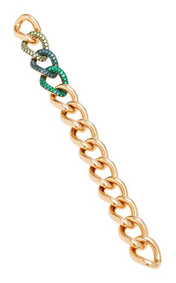 Pomellato Tango Rose Gold 3 Demantoid And Emerald Color Change Bracelet