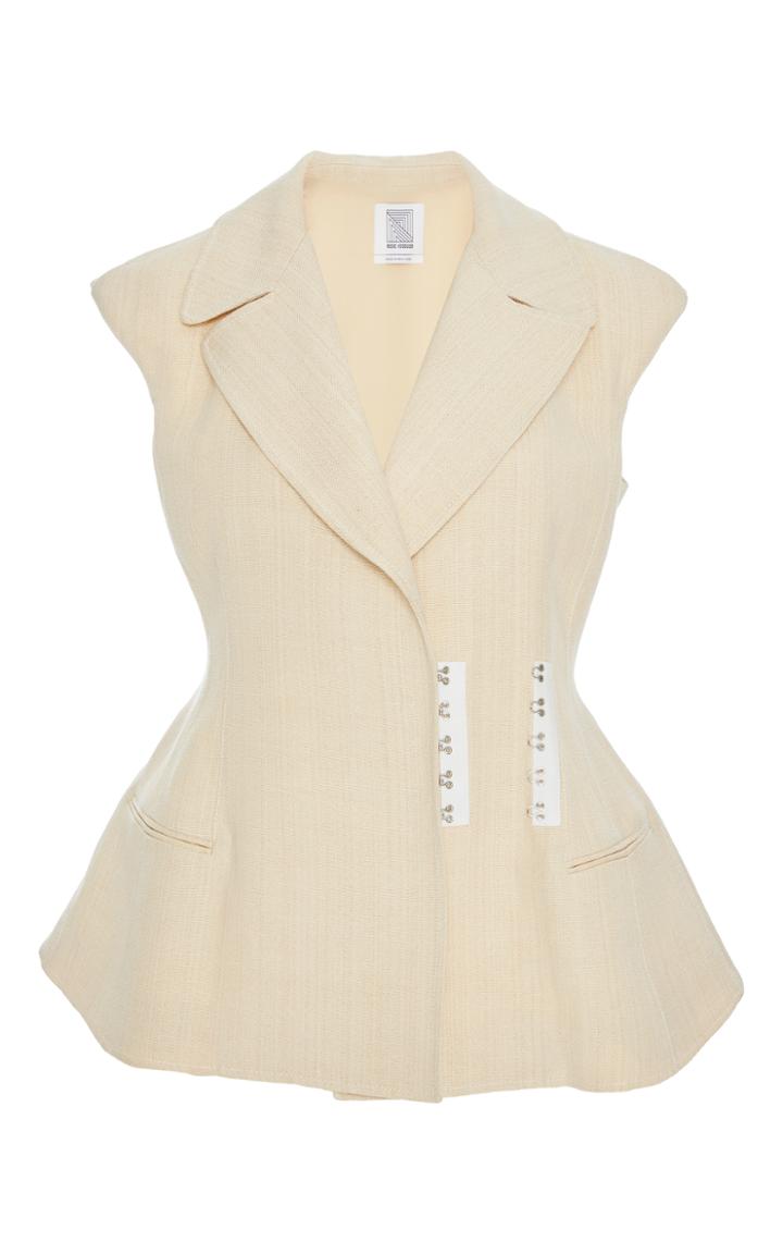 Rosie Assoulin Sleeveless Peplum Vest