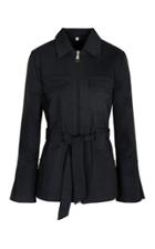 Usisi Emilie Belted Cotton-blend Jacket Size: S
