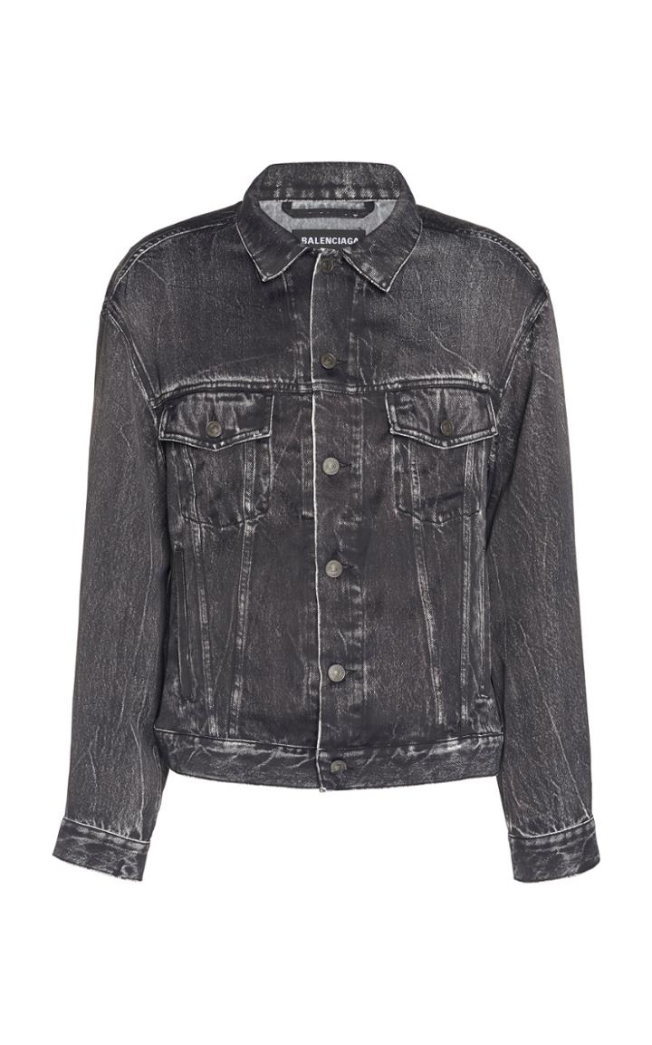 Balenciaga Printed Satin Jacket