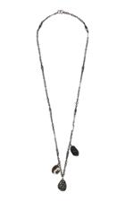 Cvc Stones Stipple Gusto And Totem Pendants On Antique Gunmetal Chain