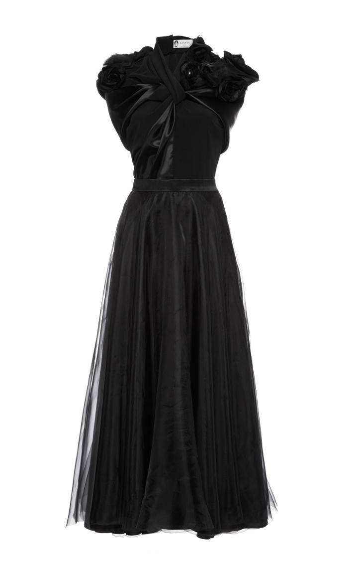 Lanvin Ruffle Detail Ballerina Cocktail Dress