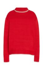 Moda Operandi Brandon Maxwell Two-tone Ribbed-knit Sweater Size: M