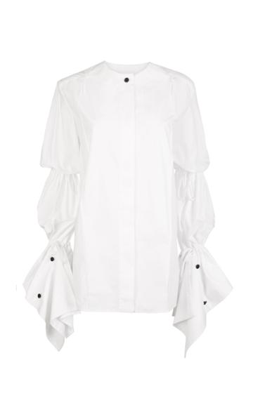 Moda Operandi Joshua Millard Charolais Ruched Organic Cotton Top