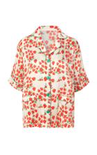 Helmstedt Silk Satin Short Sleeve Pj Shirt