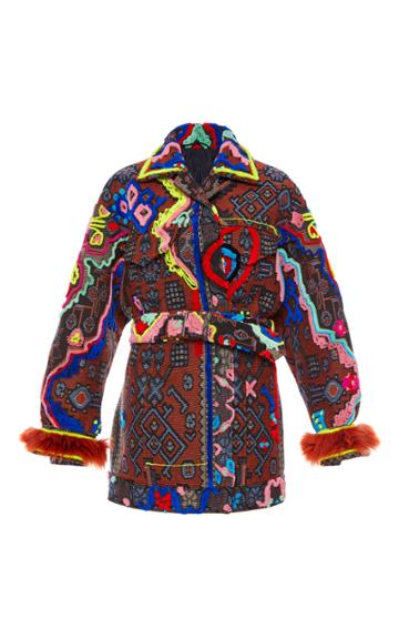 Maison Margiela Embroidered Belted Jacket