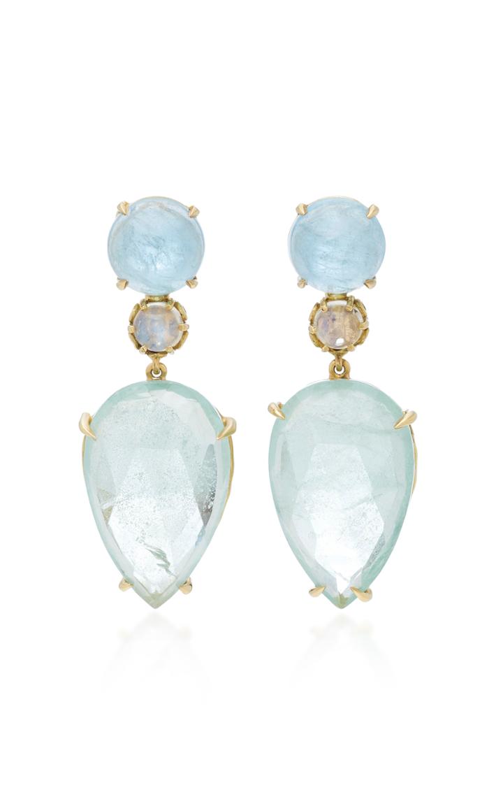 Daria De Koning Marine 18k Yellow Gold Multi-stone Earrings